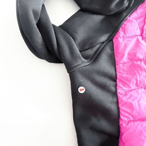 32 Degrees Women's Black & Pink Two Tone Full Zip Light Down Jacket Size M/M - Picture 8 of 8